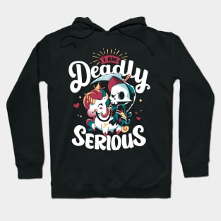 Deadly Serious - Grim Reaper's Unicorn Hoodie